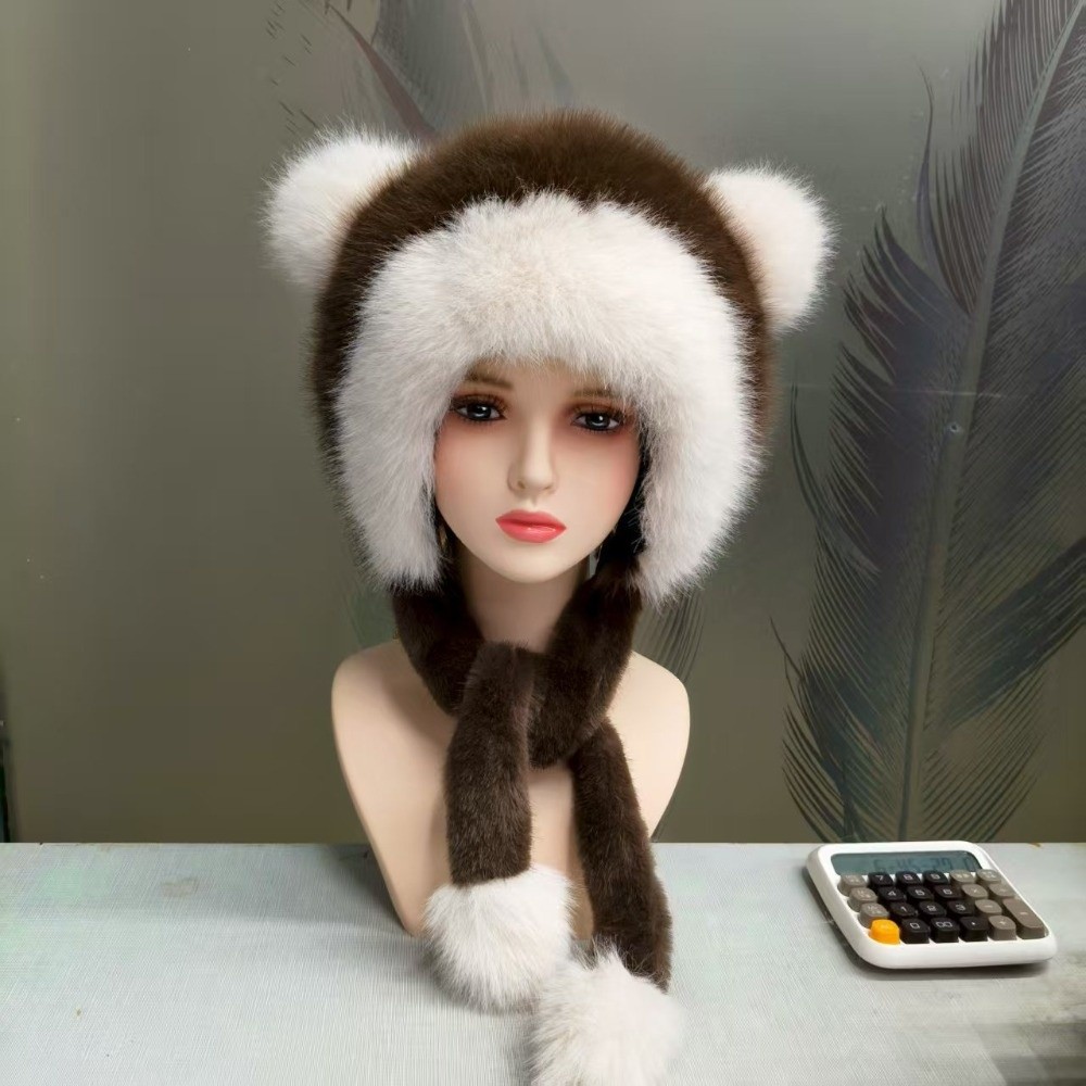 Winter Trapper Hat - Topi Trapper Bulu Imitasi Bahan Poliester,