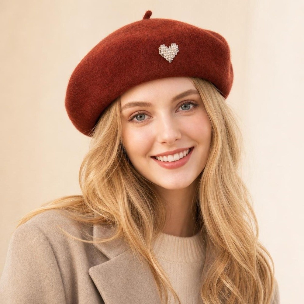 Topi Baret Wol Musim Dingin ya - Beret French Wool ulasan dan harga