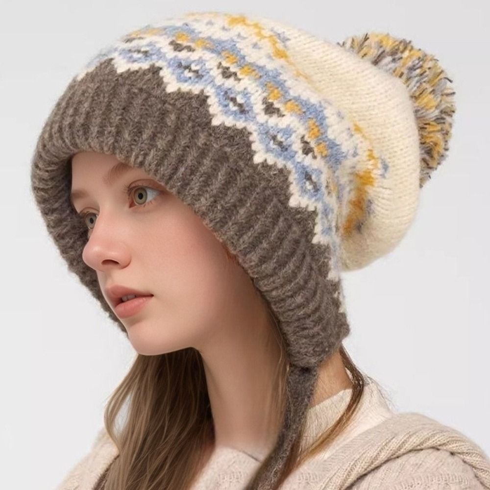 Topi hangat pompom modis topi  - Winter Trapper Hat ulasan dan harga