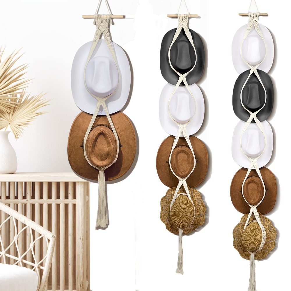 Gantungan Topi Bohemian Macram - Sun Hat Wide Brim ulasan dan harga