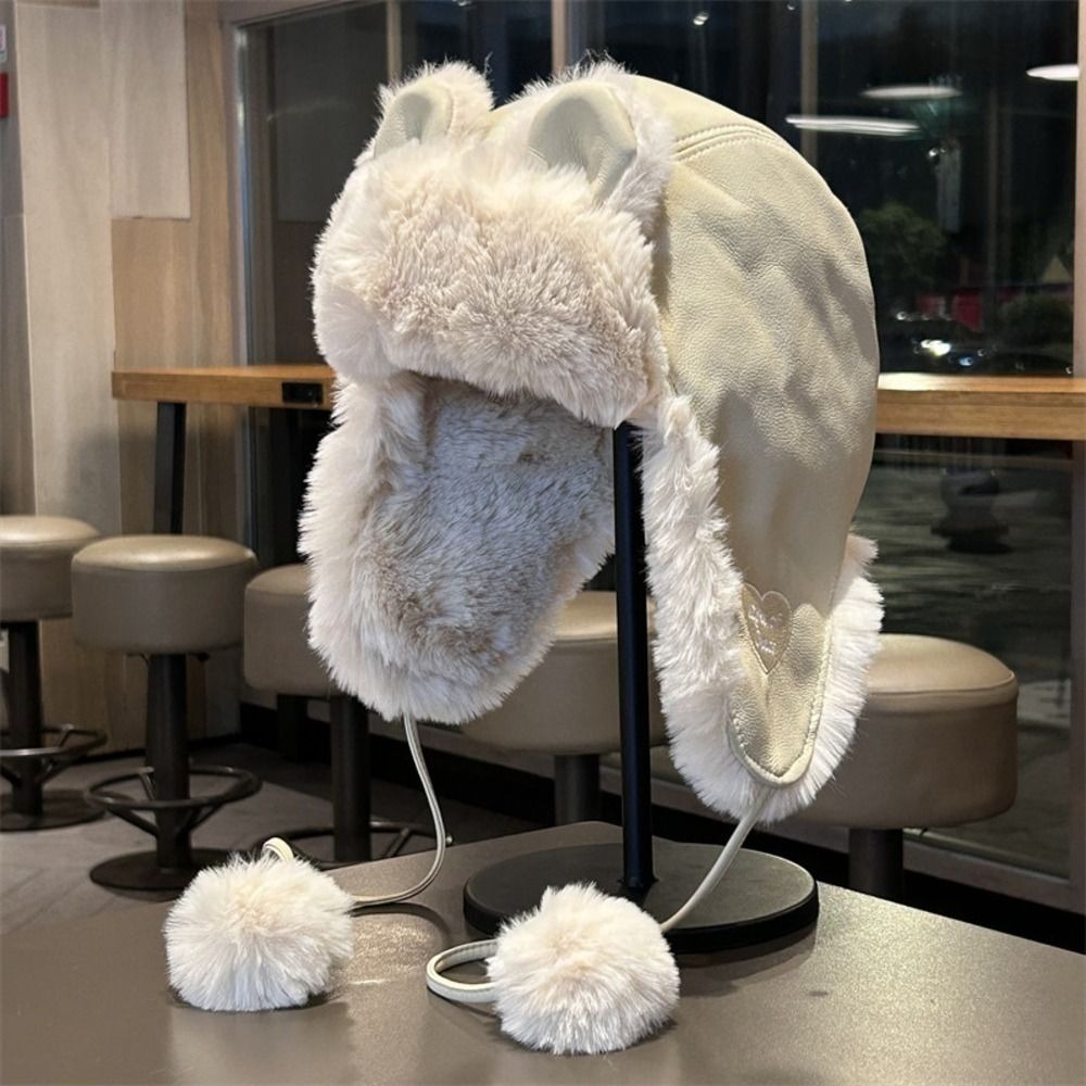 Topi Ushanka Wanita dengan Pen - Winter Trapper Hat ulasan dan harga
